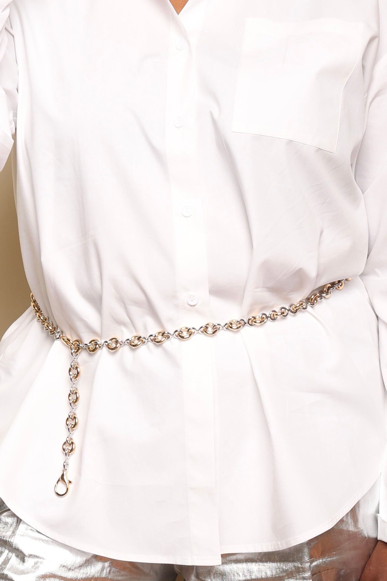 Odessa Chain Belt Two Tone - Double Clasp