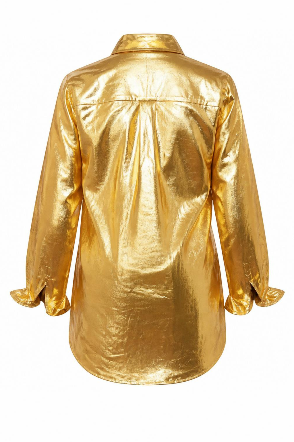 San Marino Metallic Linen Shirt Gold