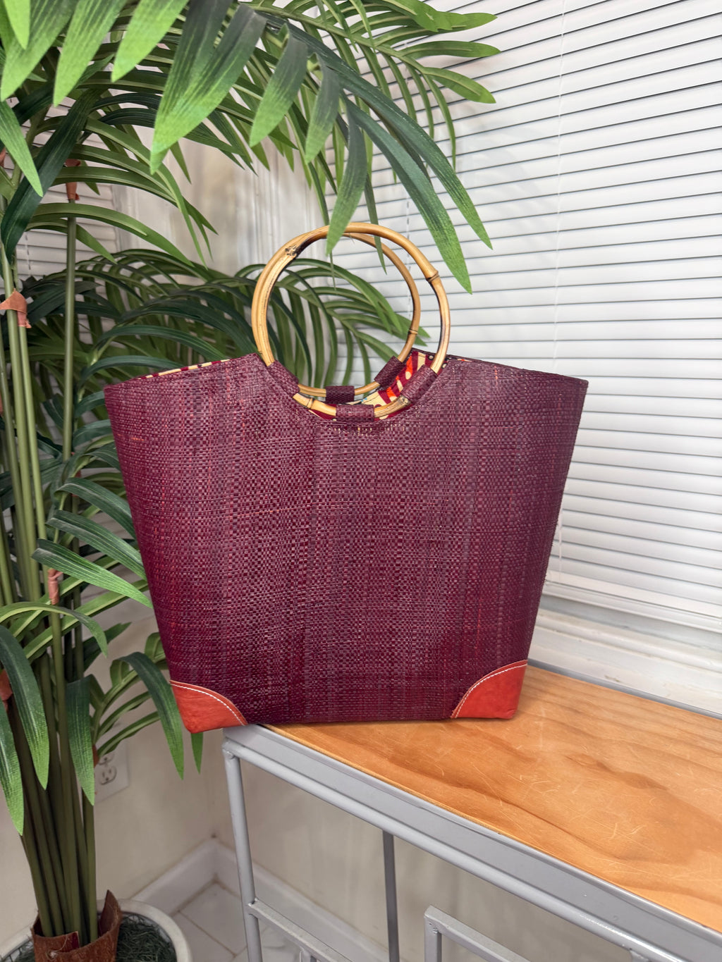 Betty Raffia Straw Bucket Bag