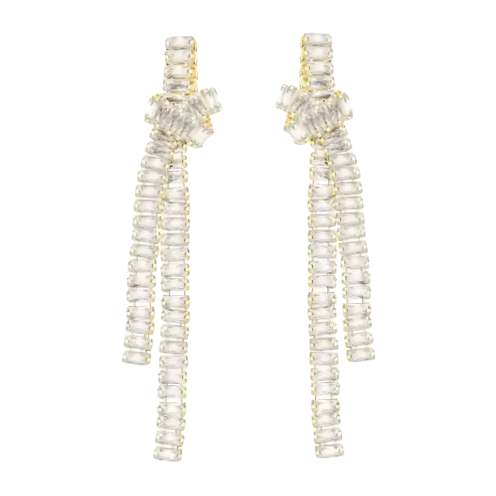 CZ Knot Earrings