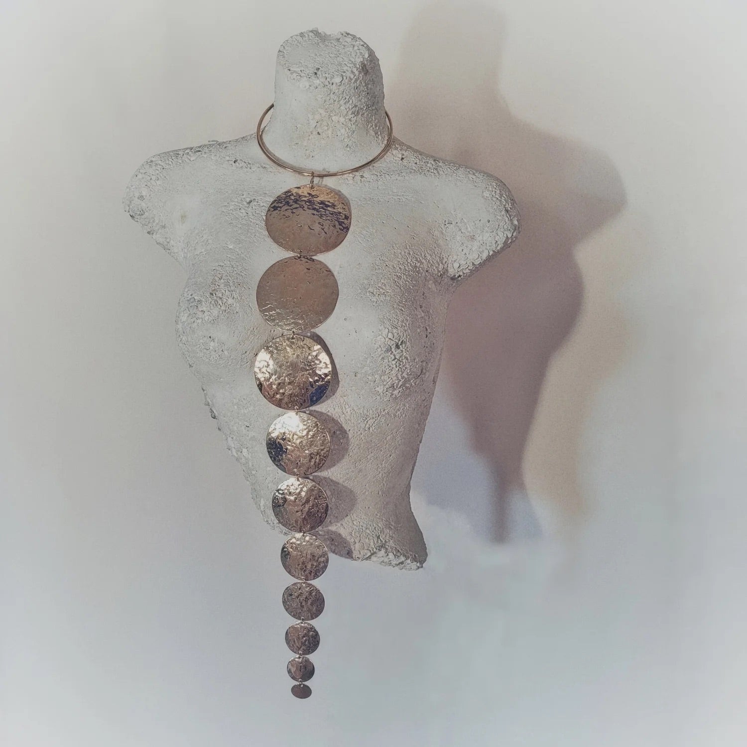 Hammered brass