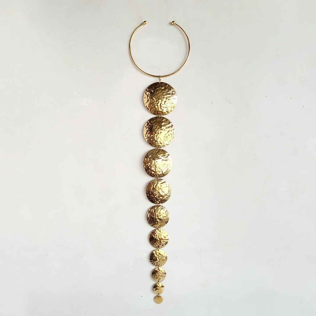 Hammered brass