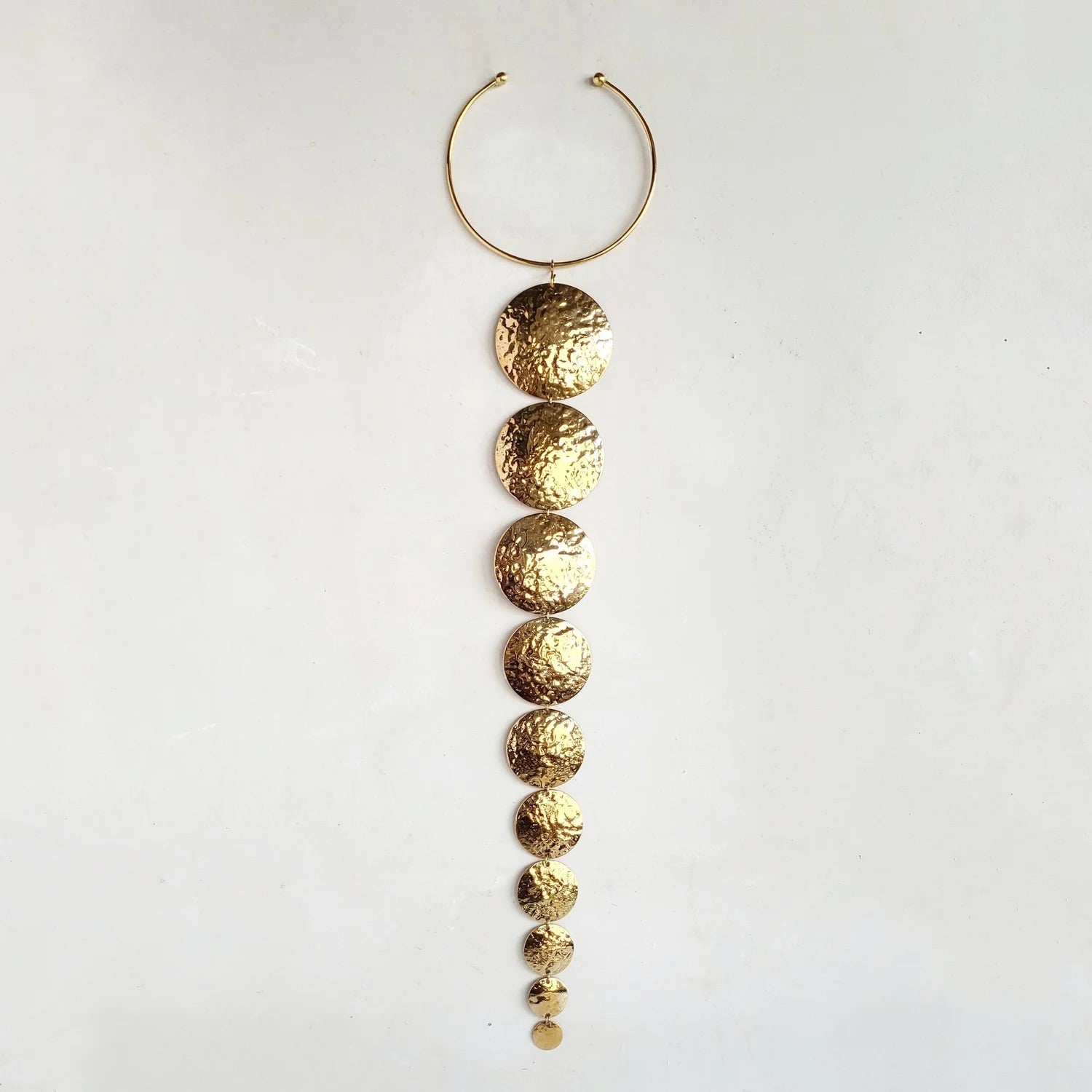 Hammered brass