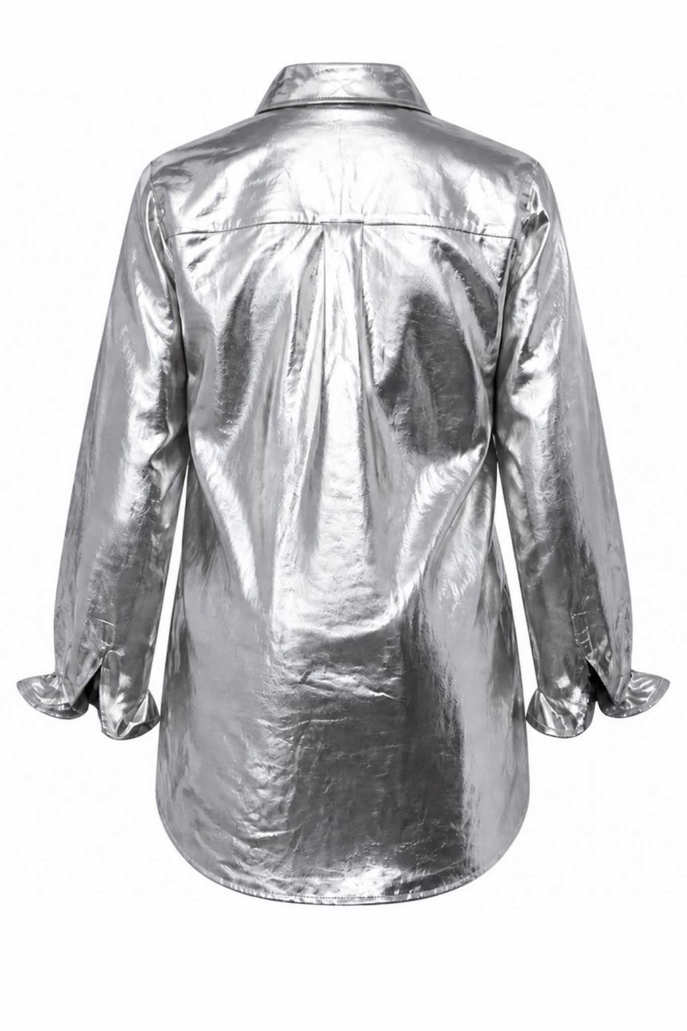 Silver San Marino Metallic Linen Shirt