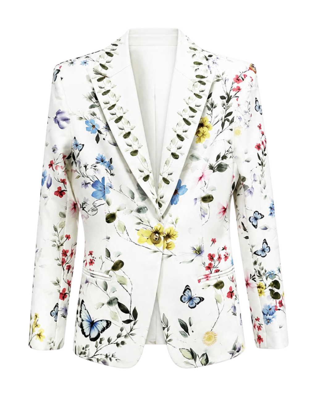 The Floral Wide Leg Pants Suit